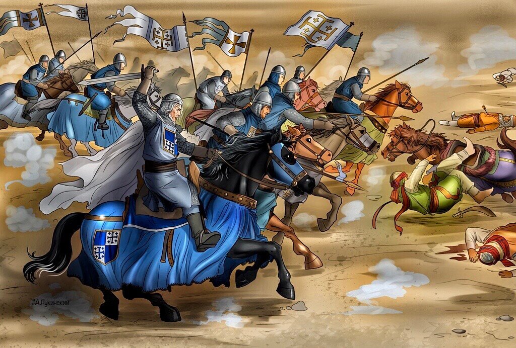 Битва у синих вод закончилась. Битва при Хаттине 1187. Битва при Хаттине крестоносцы. Сарацины крестовые походы. Битва крестоносцев с сарацинами.