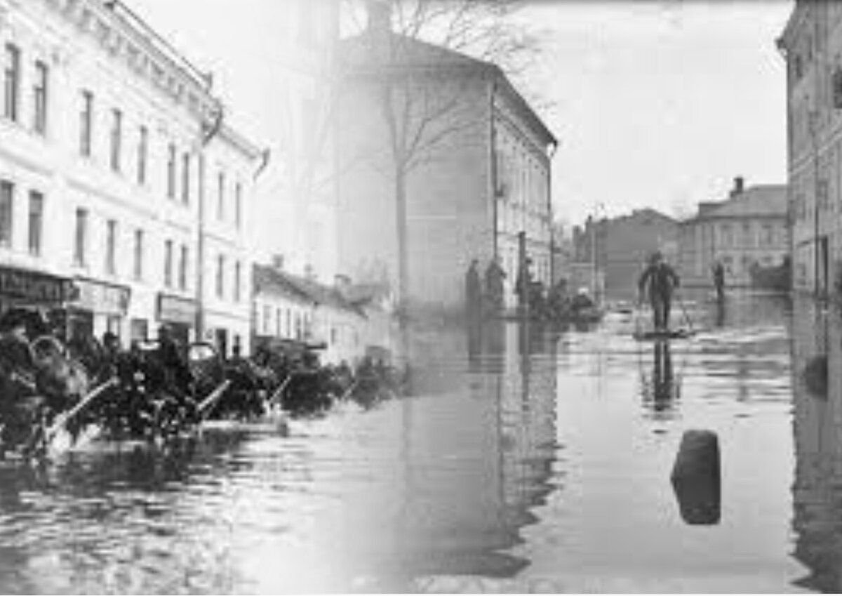 Фото наводнение в москве 1908 года