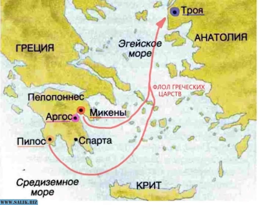 Карта мира эгейское море