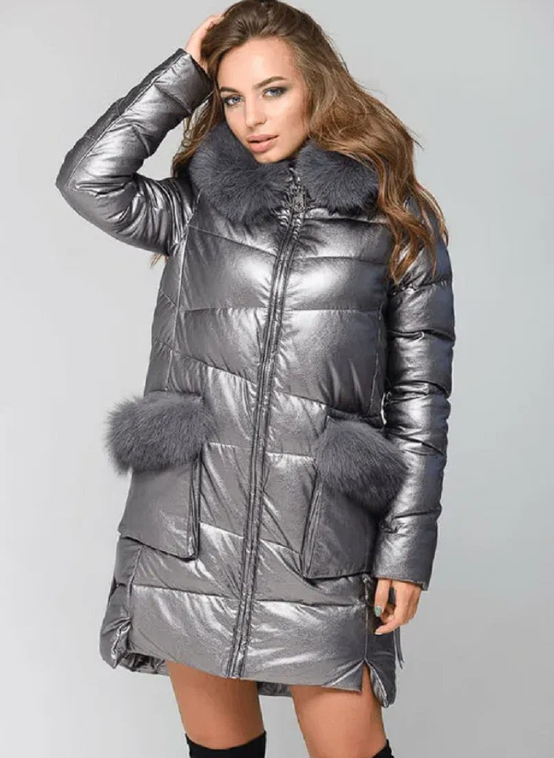 куртки экокожа женские зимние фото