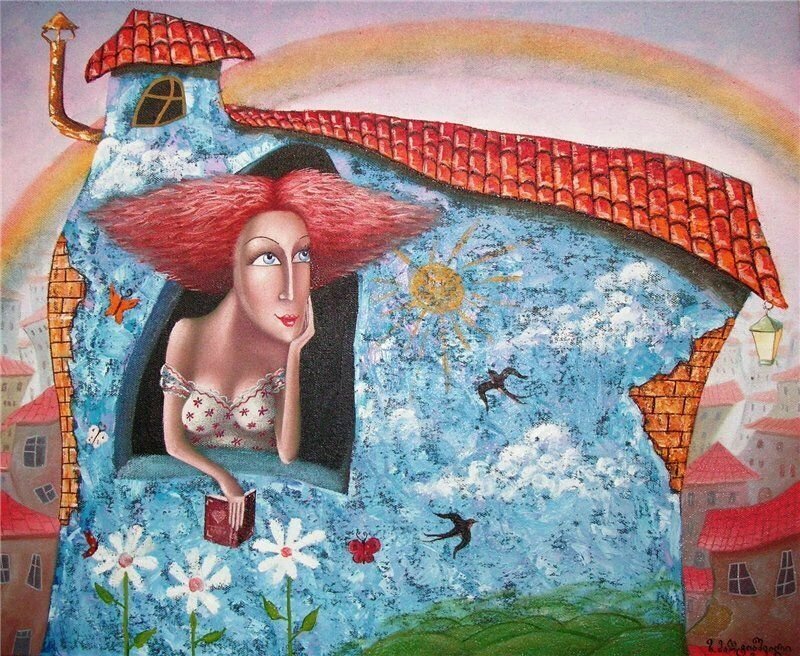 Наивное искусство картины и художники
