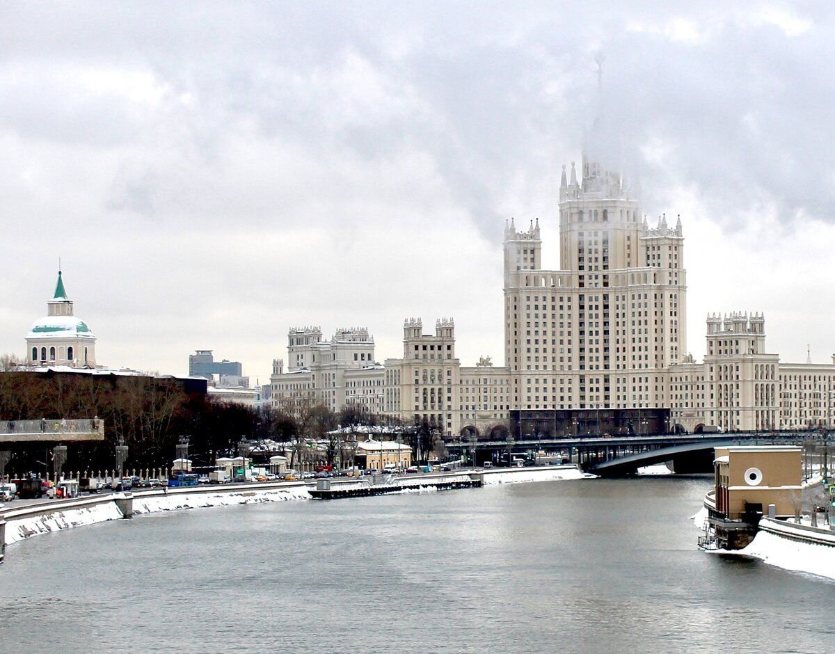 Строительство большого москворецкого моста