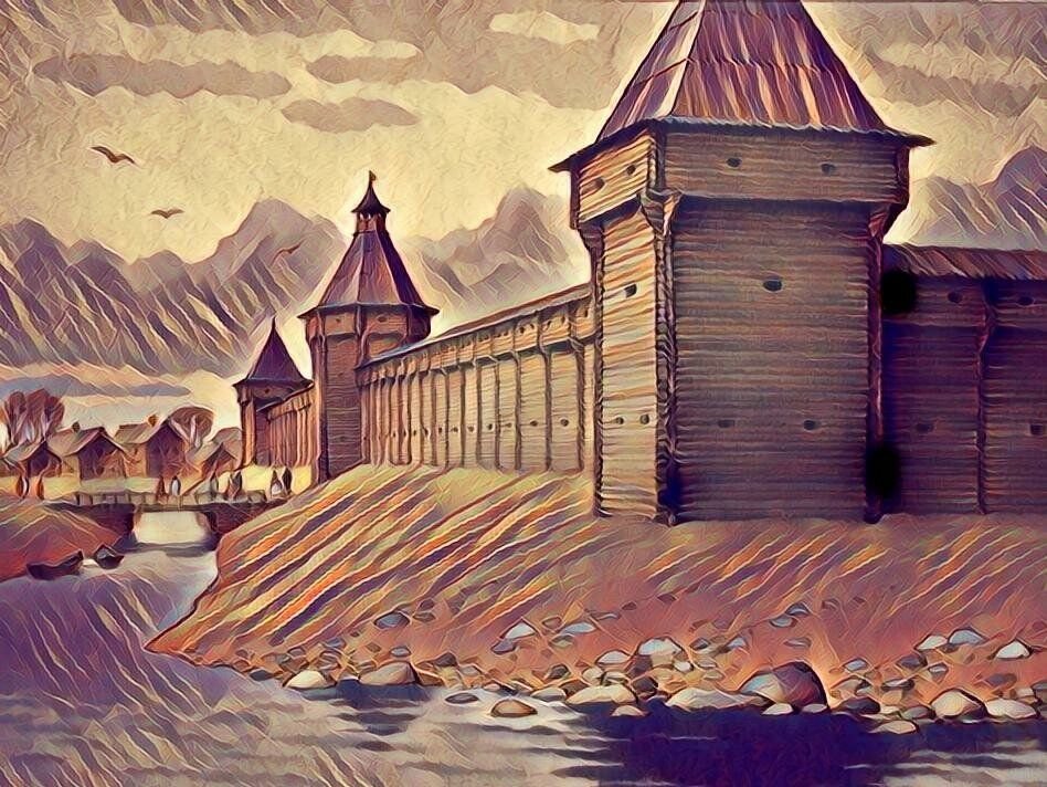 Рисунок древней руси. Русские крепости. Древние русские крепости. Древние города русской земли. Древнерусская крепость.