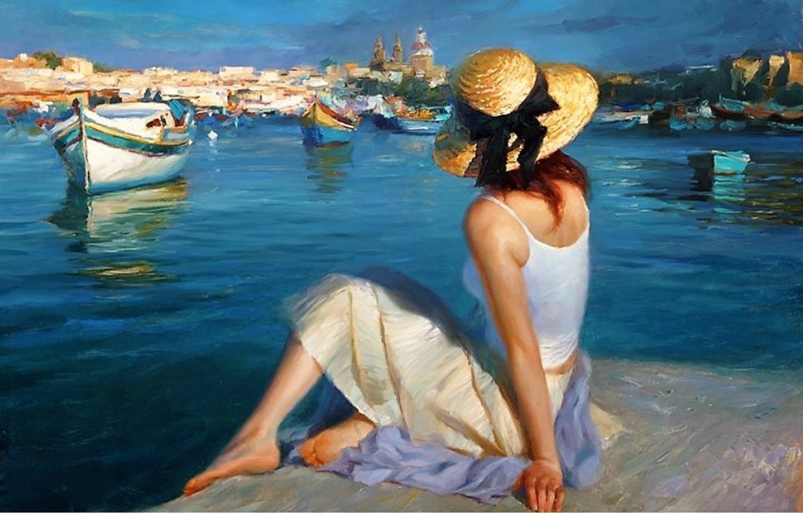 Красивый человек картина. Художник Vladimir Volegov.