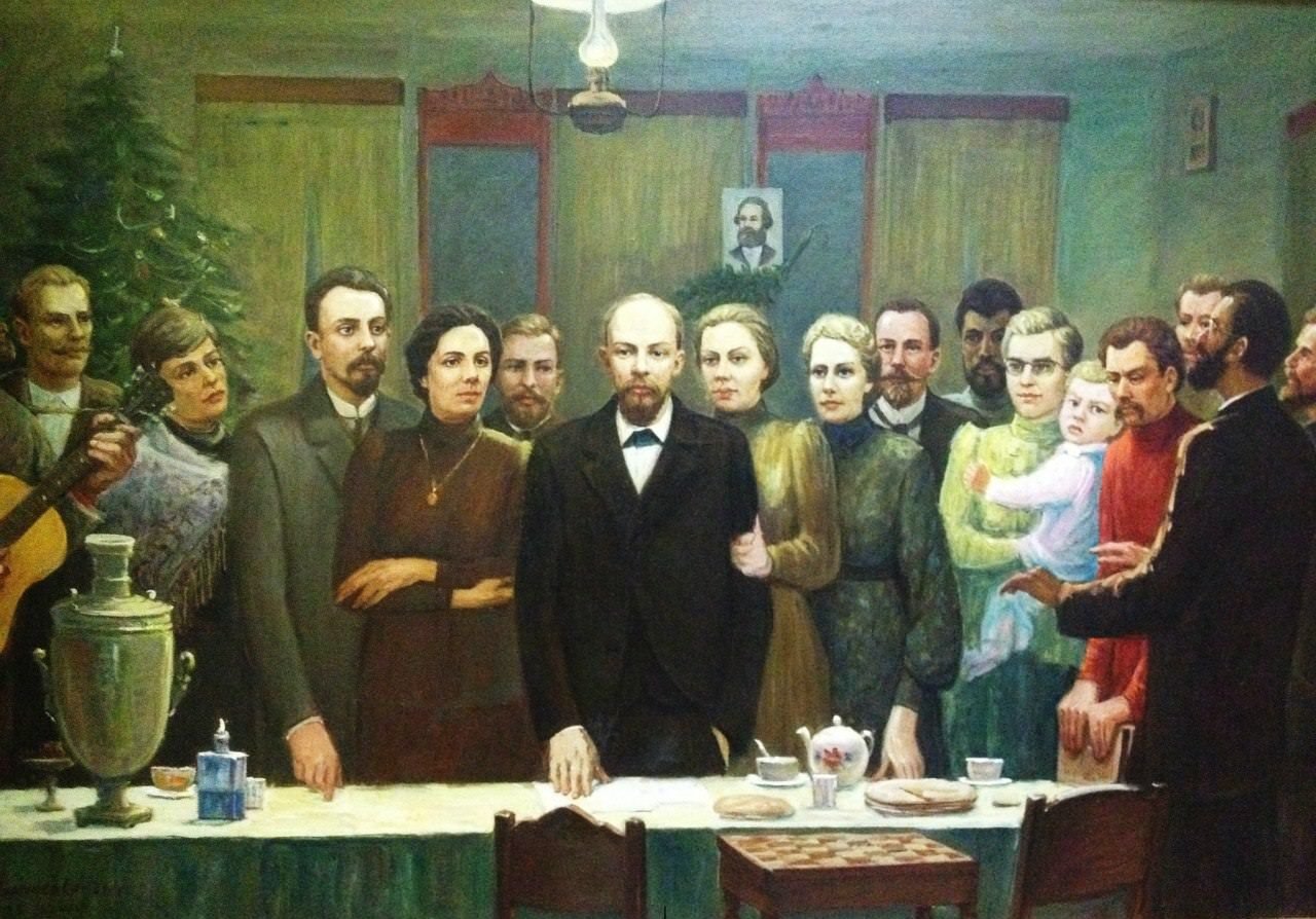 Ленин в университете картина