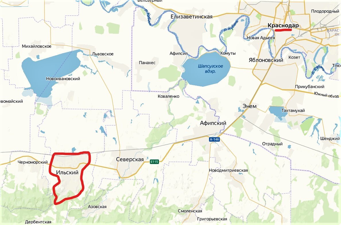 Ильский краснодарский край карта с улицами и номерами