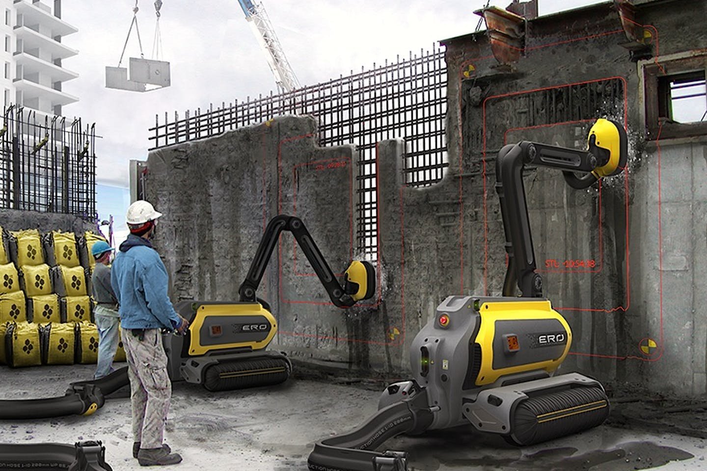 строительная робототехника. роботы строители будущего. робот атлант 4000. роботы стройка. роботы стройка.