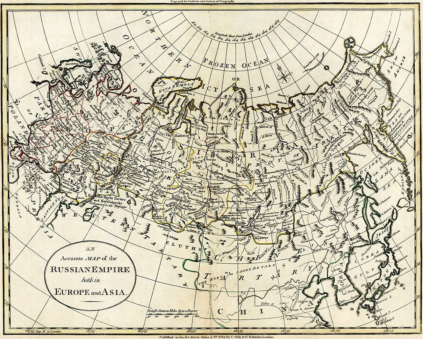 Первая историческая карта российской империи год