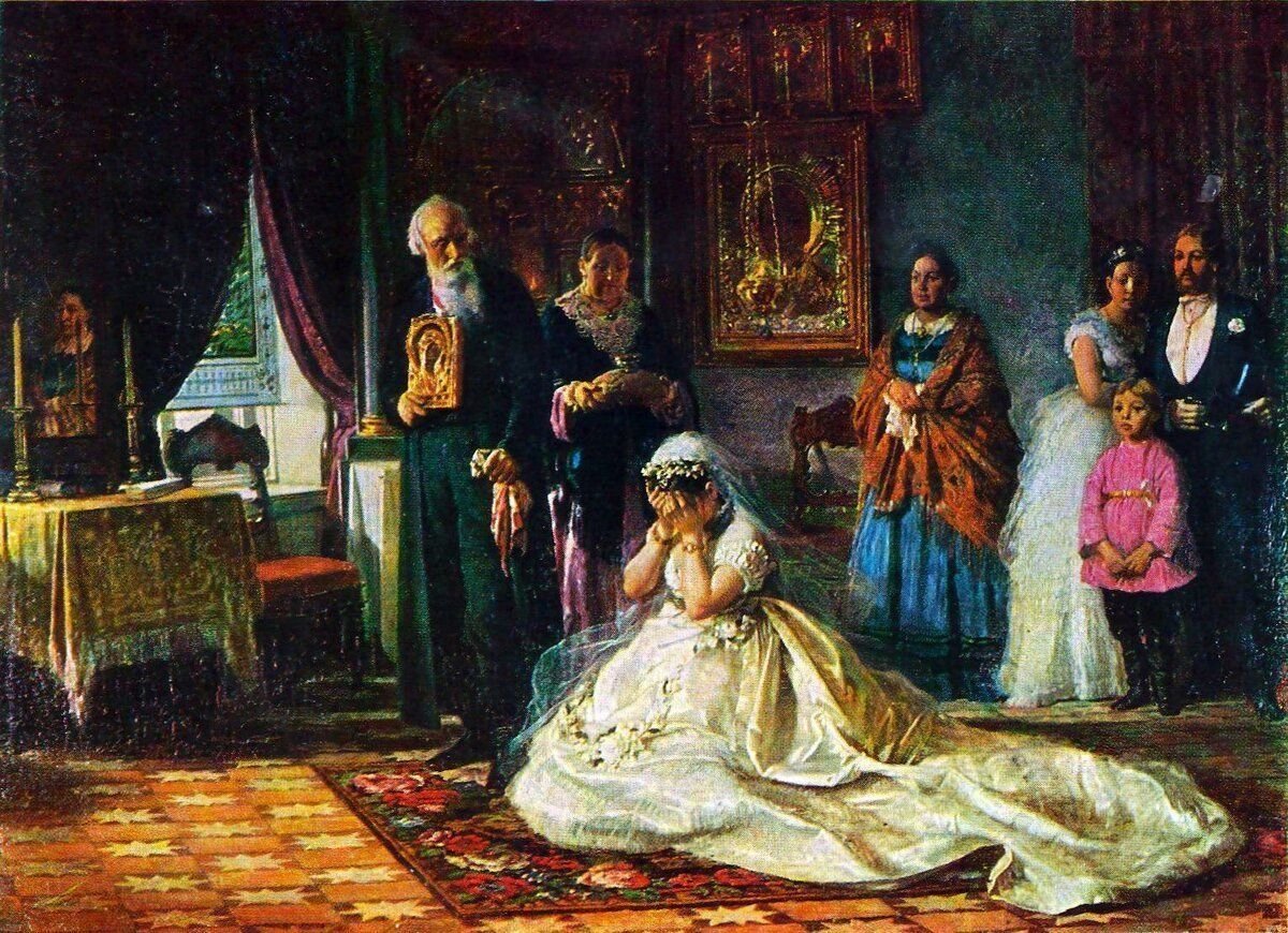 Картина венчание старика и молодой