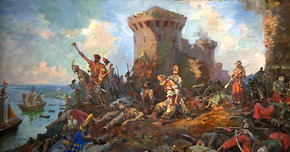 Картина азовские походы петра 1