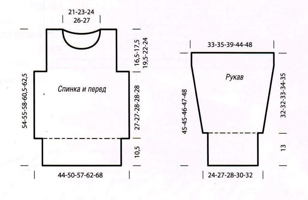 Схемы простых джемперов. Вязание прямой проймы рукава спицами. Схема прямого рукава спицами. Кофта вязаная без проймы. Рукава без проймы спицами.