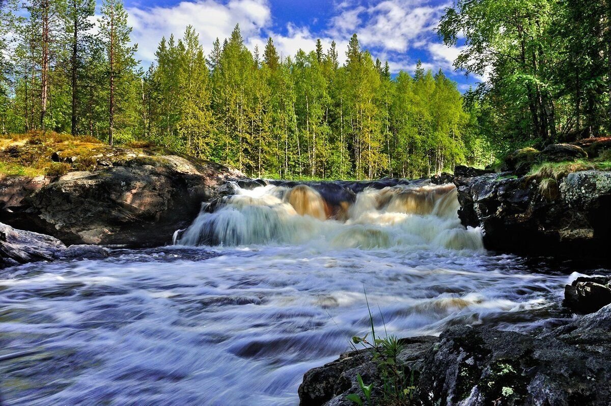 Карелия что это. Водопады Ахвенкоски Карелия. Ахинкоски водопады Карелия. Гора Сампо, Марциальные воды, вулкан Гирвас, водопад Кивач.. Водопад Киваккакоски в Карелии.