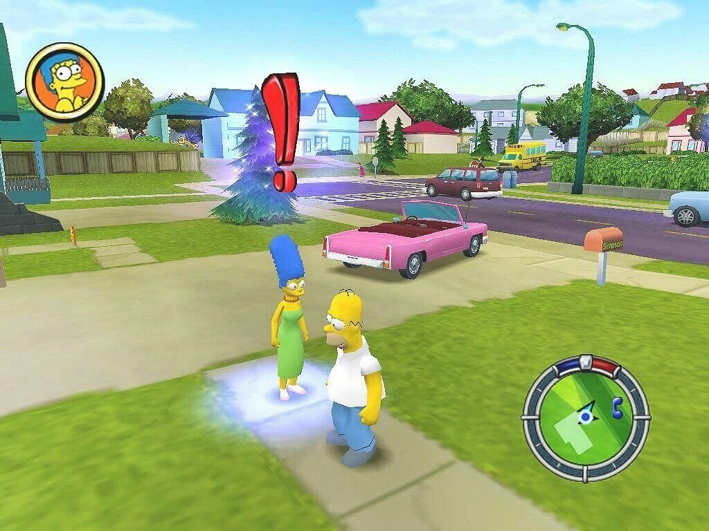 Игры сам. Игра Simpsons Hit and Run. Симпсоны Hit and Run 2. Симпсоны игра на ПК 2003. Simpsons Hit and Run ps2.