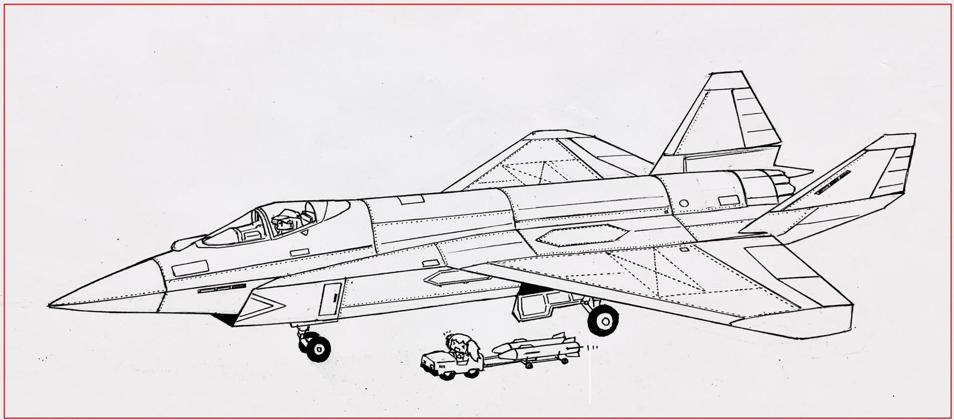 Су-75 раскраска