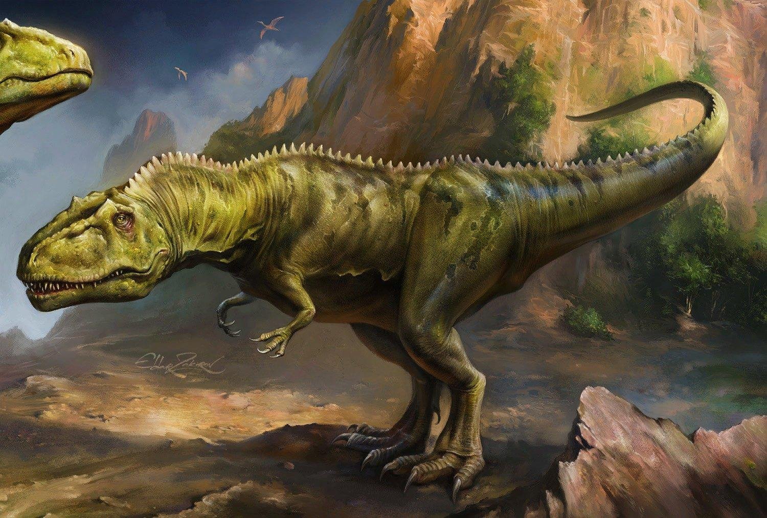 Кархародонтозавр и Тираннозавр