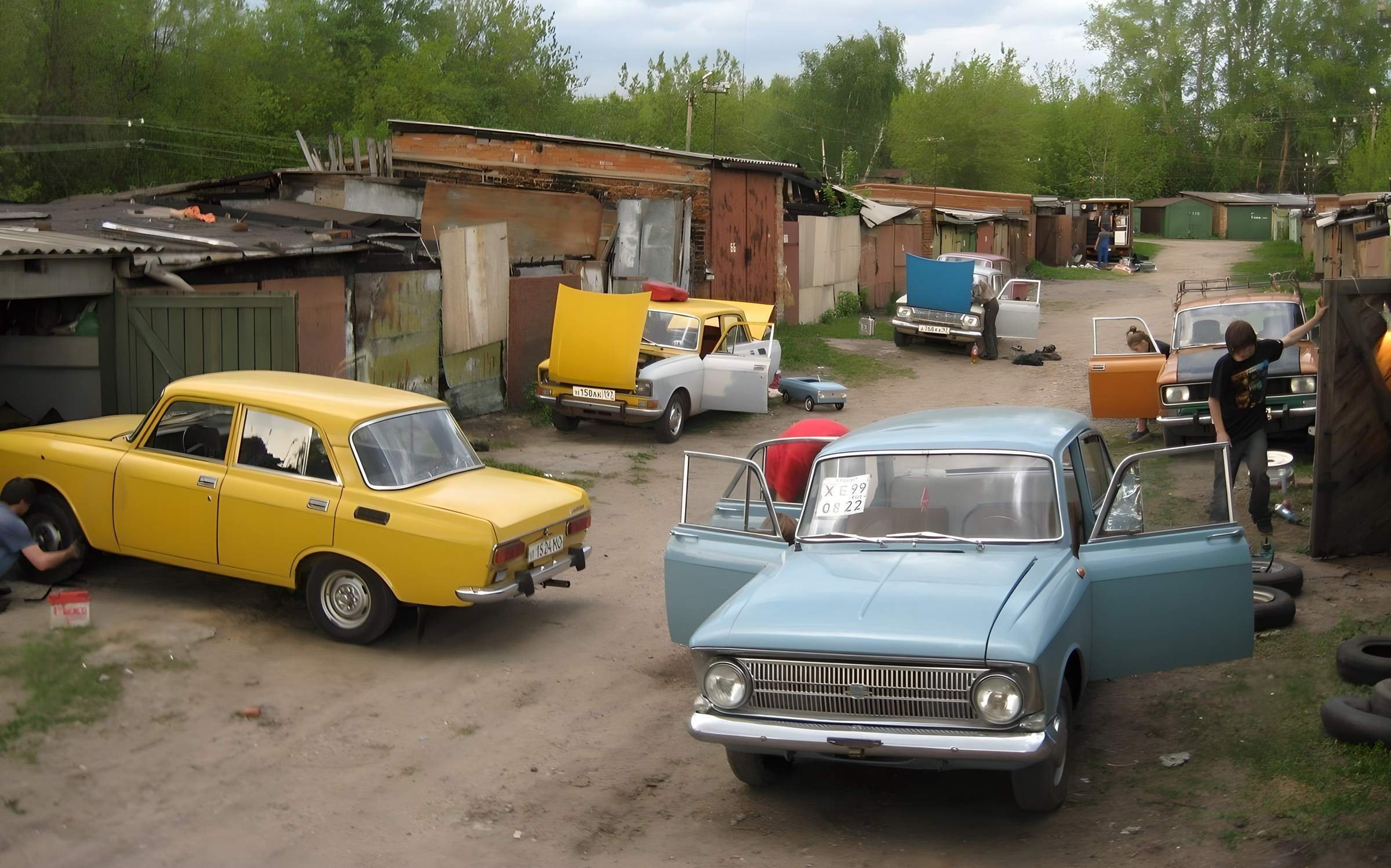 старые гаражи в москве