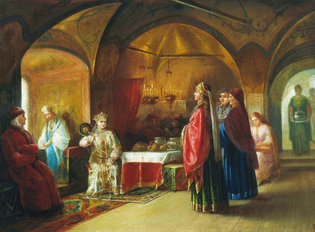Царский жизнь. М.П. Клодт. Терем Царевен. 1878.. Клодт Михаил Петрович Терем Царевен. Клодт м.п. Терем царевны. Клодт Михаил Петрович картины.