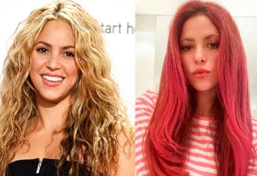 Какой настоящий цвет. Шакира Pink. Shakira 2016 Pink hair.