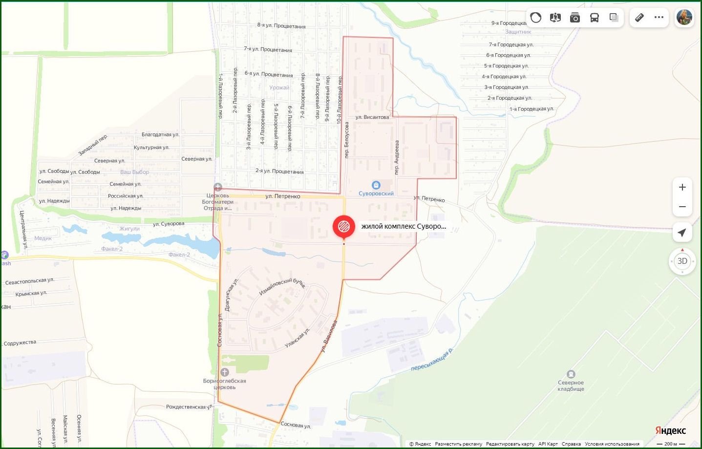 Суворовский ростов карта