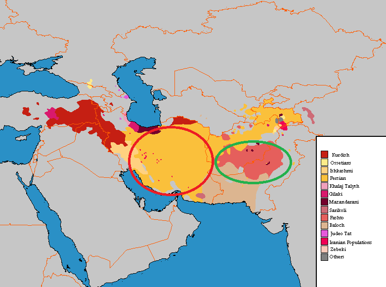 Какой народ относится к иранской группе. Иранские языки на карте. Иранские народы расселение. Распространение Персидского языка.