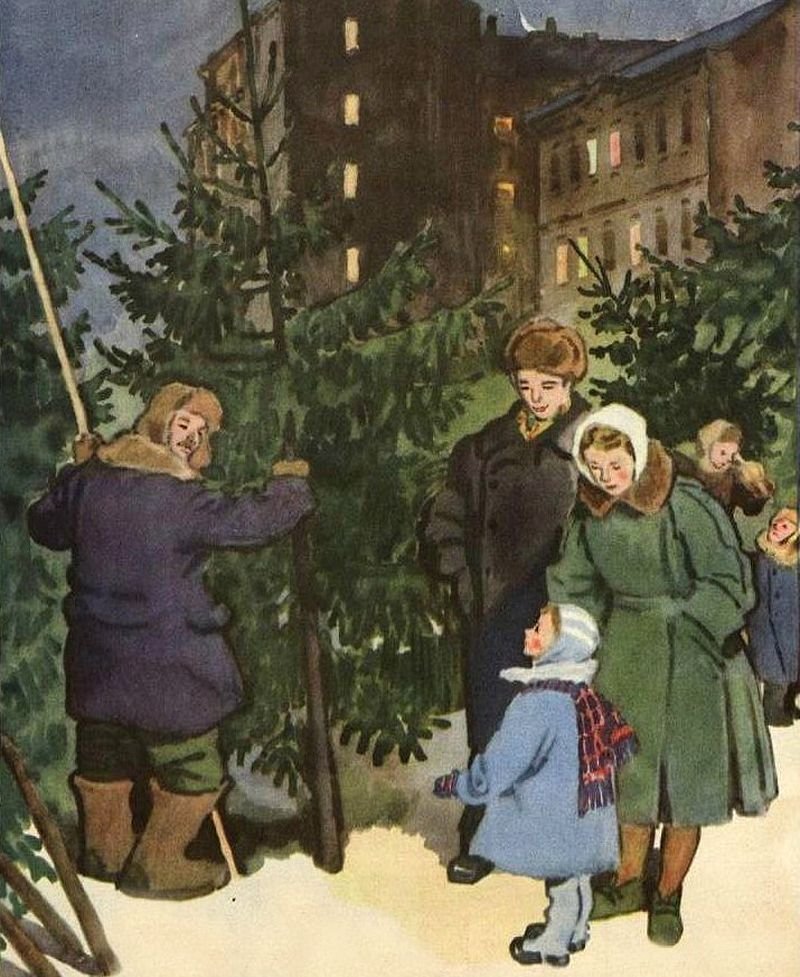 Новый год советские художники. Наум Цейтлин. Ёлочный базар (1956). Наум Цейтлин художник. Цейтлин Наум Иосифович художник елочный базар. Цейтлин Наум Иосифович (Россия, 1909-1997).