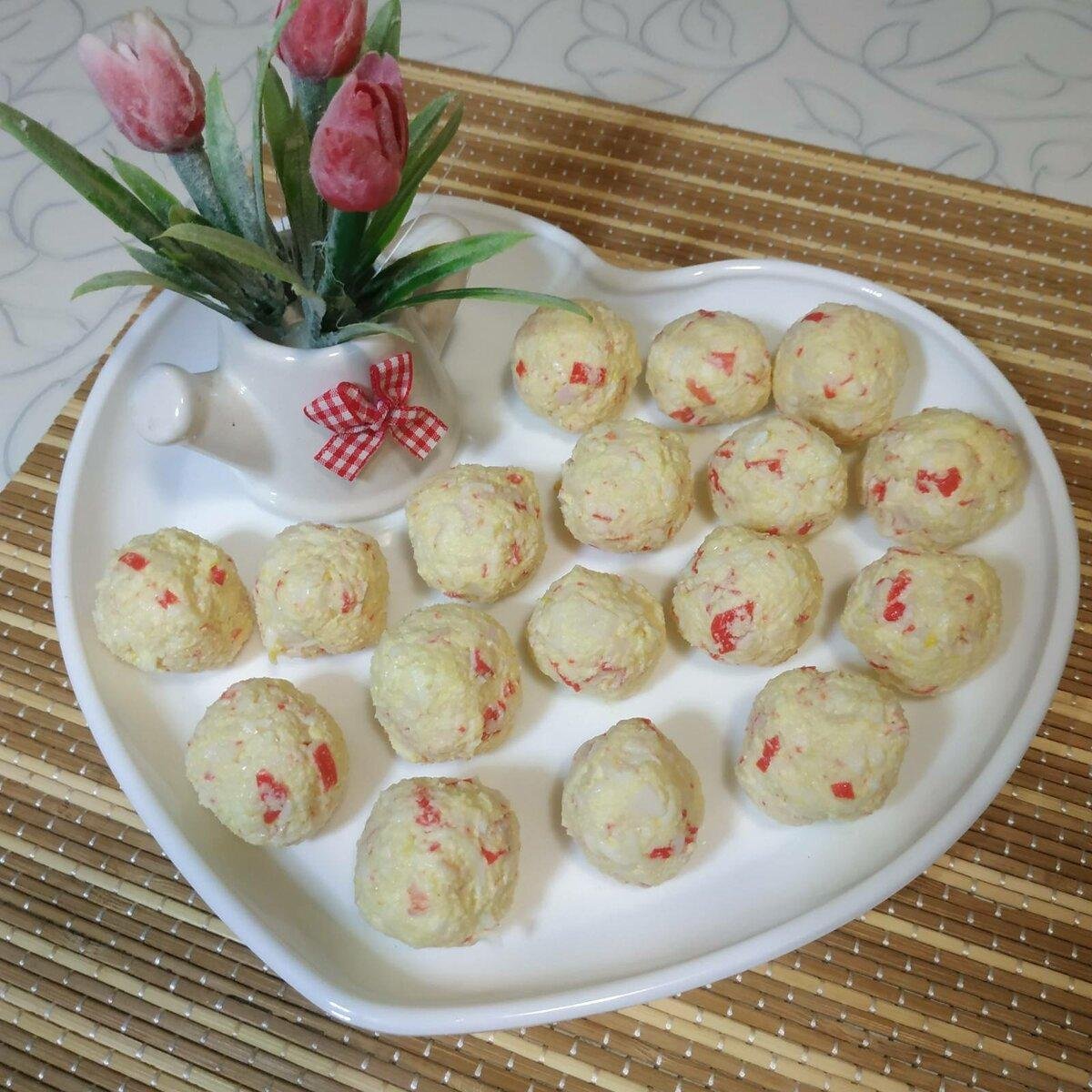 Закуски на новогодний стол из крабовых палочек