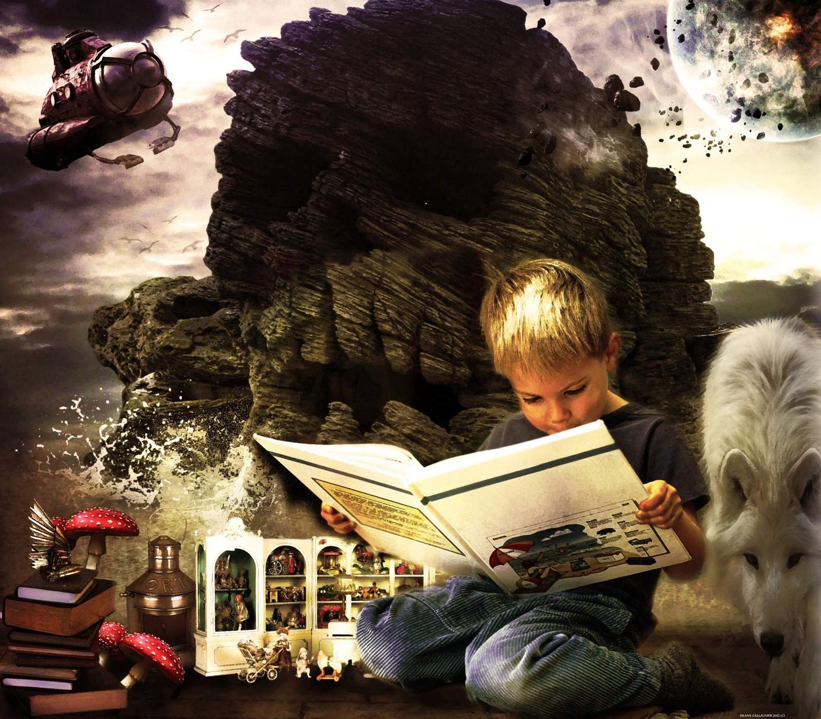 Увлекательный мир. Фантазия ребенка. Книга Волшебный мир. Воображение детей. Волшебство чтения.