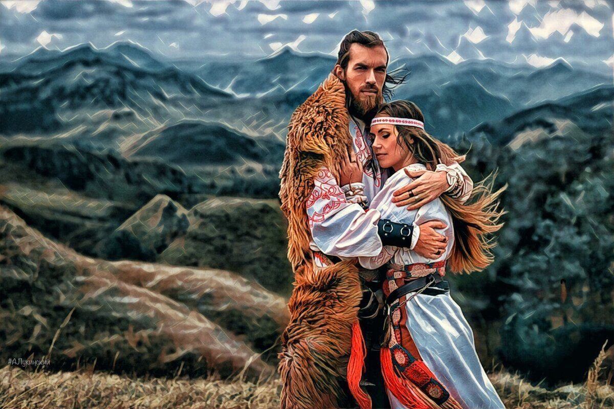 Мужчина и женщина славяне