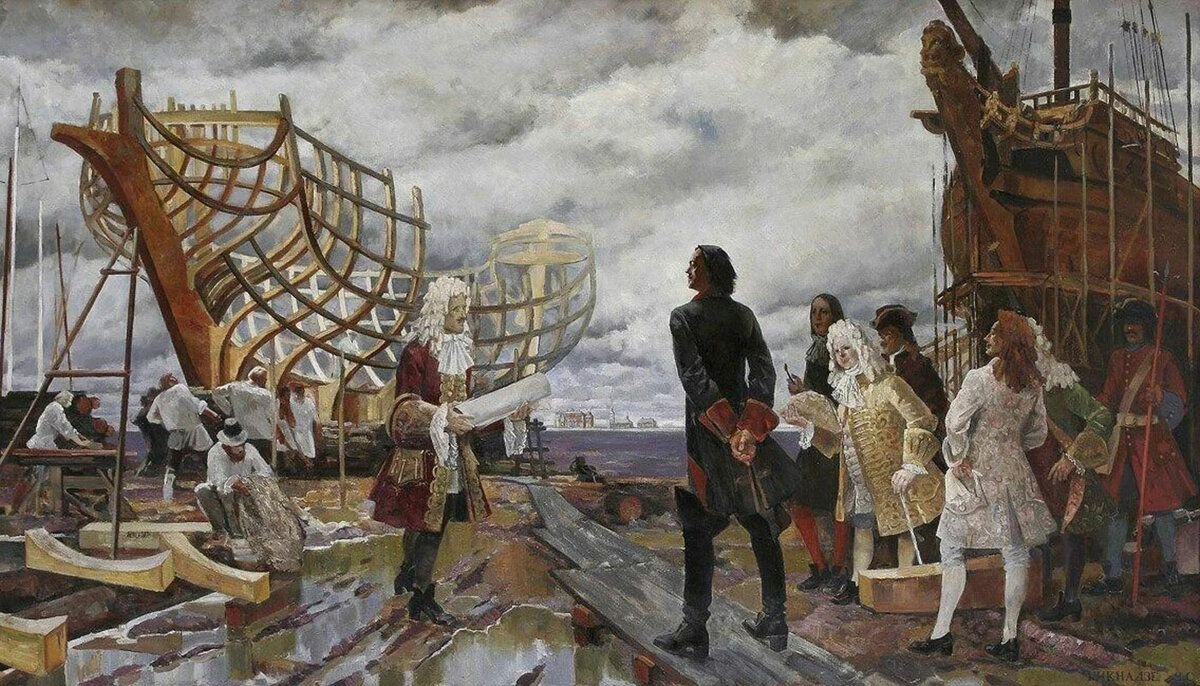 Картины на исторические темы создавал