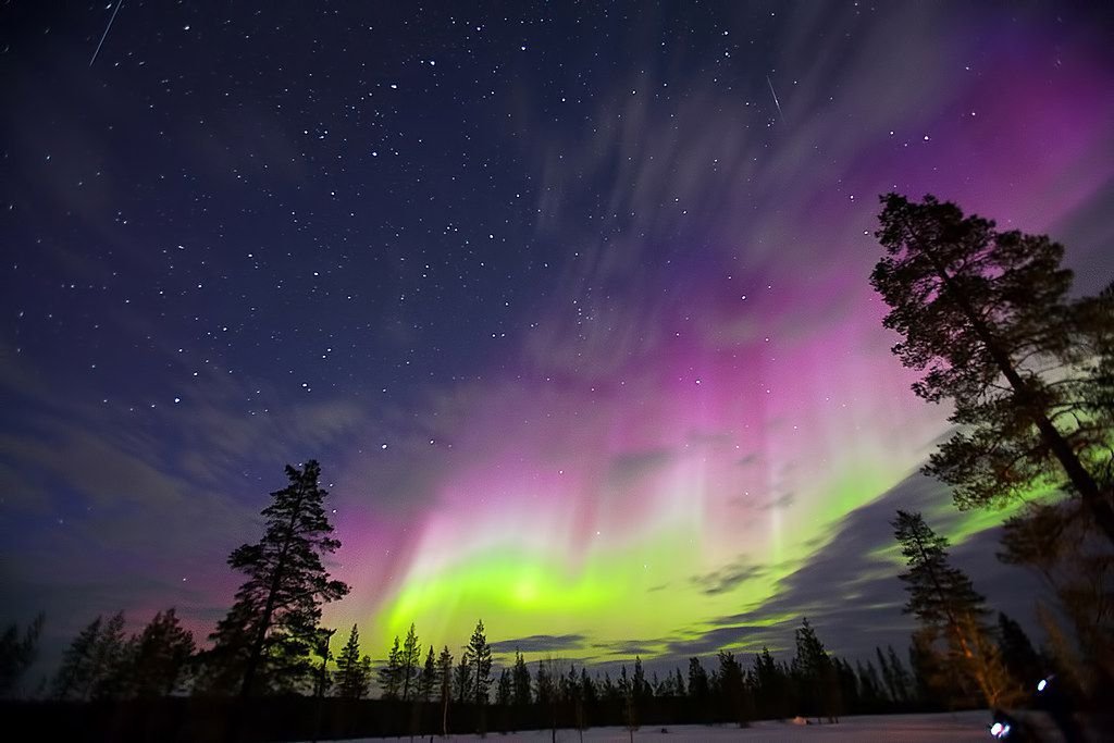 Северное сияние в финляндии фото