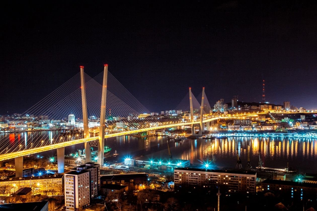 Фото моста золотой рог владивосток