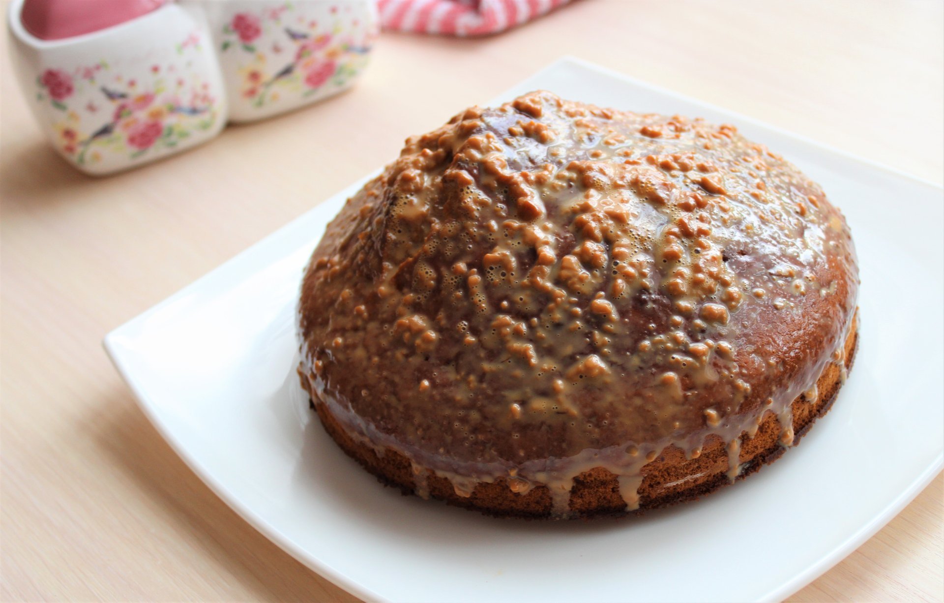 Пирог с молочной заливкой