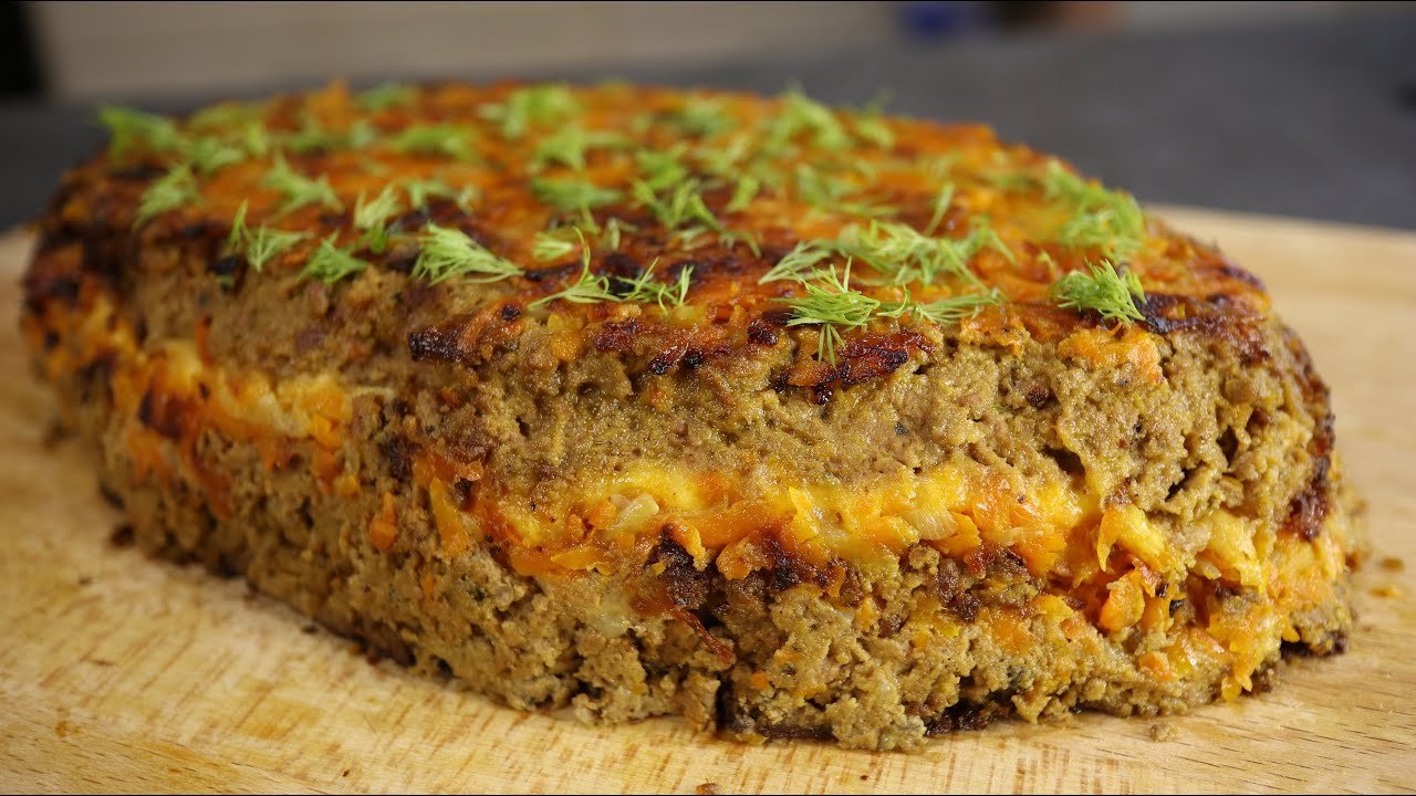 Пирог из говяжьей печени
