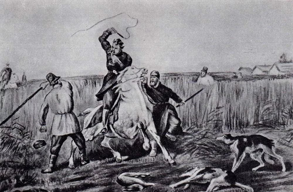 п соколов потрава помещиком хлеба на крестьянском поле. беглые крестьяне 16 век. крепостные крестьяне 19 века в россии. принудительно труд на помещичьей земле. крепостные крестьяне 19 века.