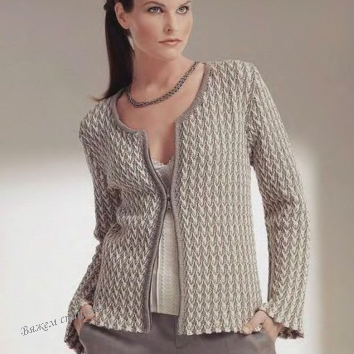 необычные вязаные кофточки. жакет с ажурными планками. вязаный жакет. модели связанных жакет. модели связанных жакет.