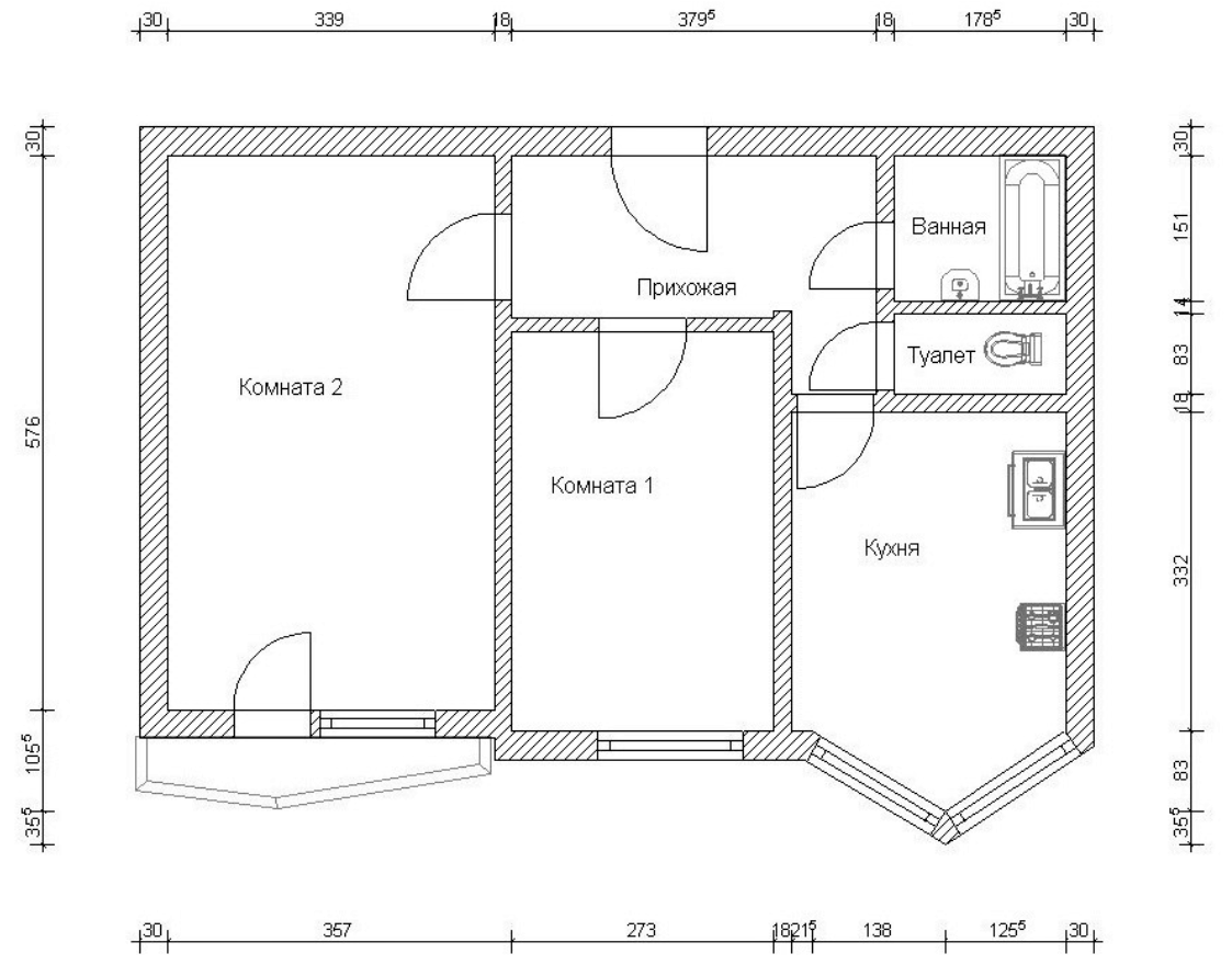 На плане изображена схема квартиры сторона. Планировка п44т 2-х комнатная квартира. Чертеж квартиры 2п-44т. План двухкомнатной квартиры п44т. П-44т планировка с размерами 2-х комнатная квартира.