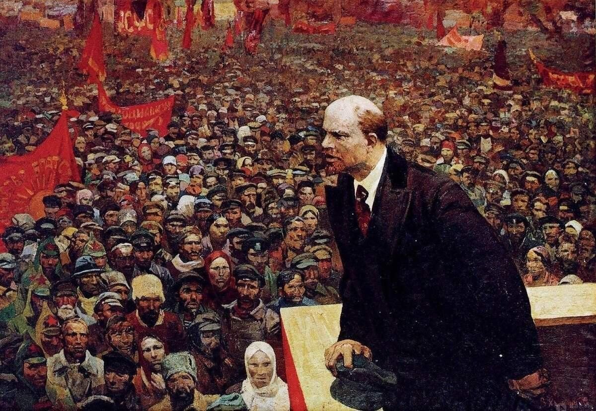 Ленин за работой картина