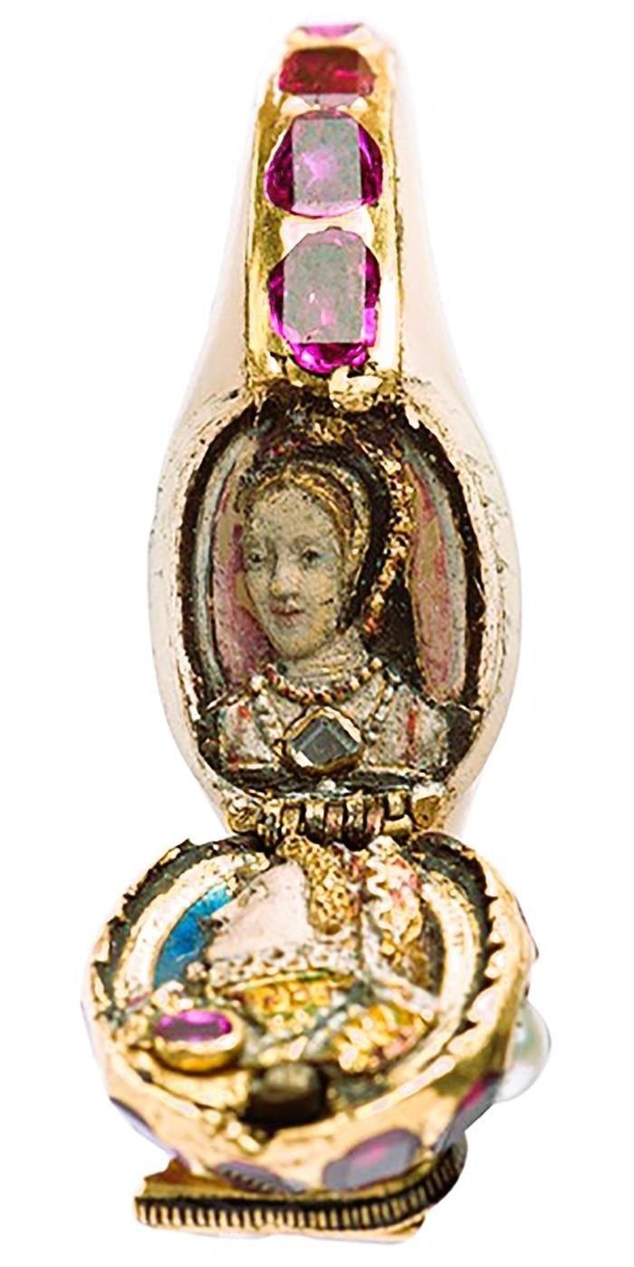 Кольцо елизаветы 1 с портретом анны болейн