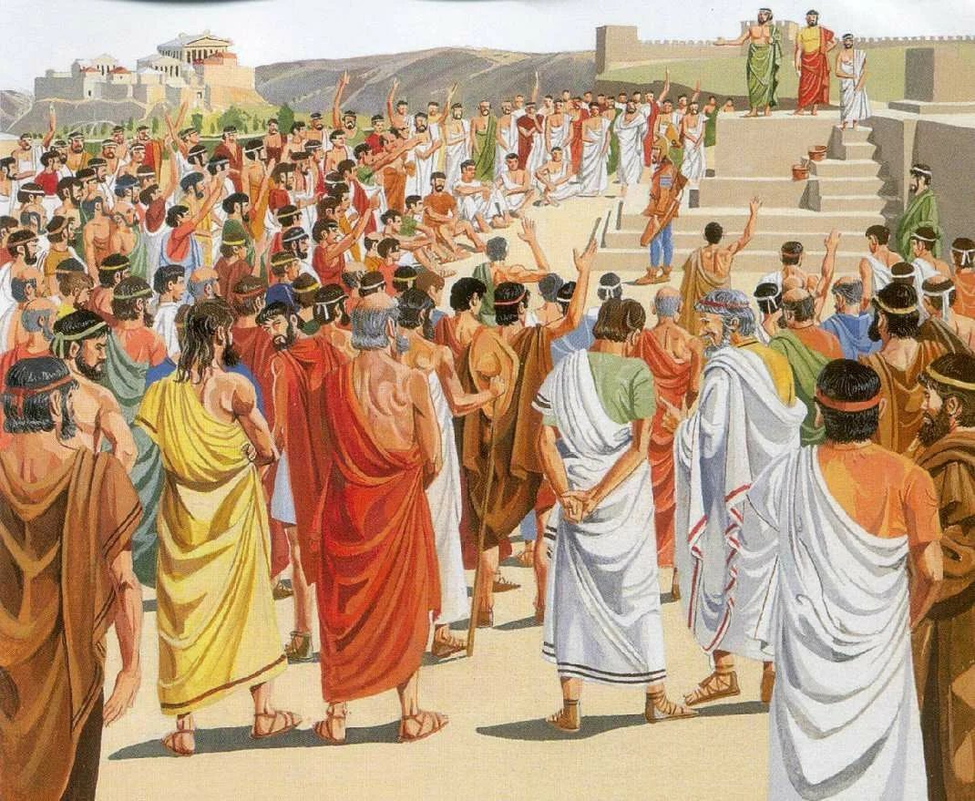 Античное общество было. Народное собрание Апелла в Спарте. Древних Афинах Афинянин. Афиняне в древней Греции. Апелла в Спарте.