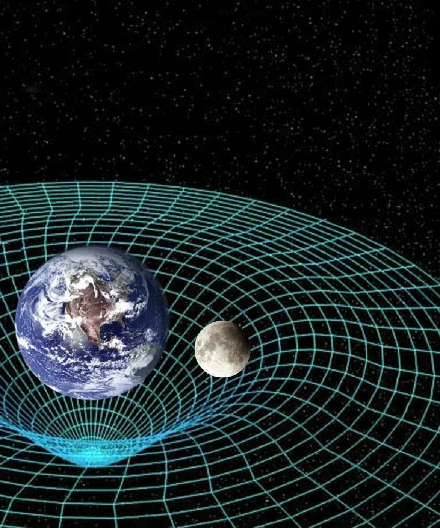 Пространство время эйнштейна. Общая теория относительности Эйнштейна. Теория Эйнштейна. Искривление пространства. Искривление пространства времени.