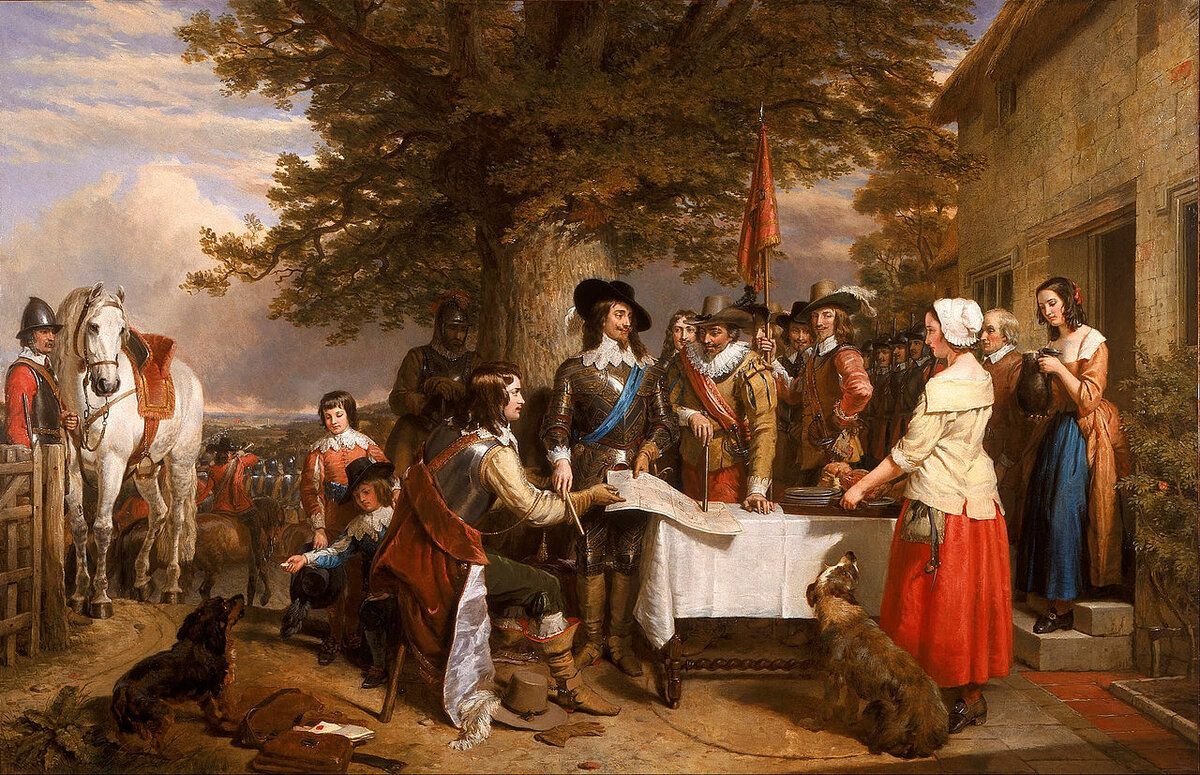Картины 17 века история. Charles Landseer. Король Англии 1640.