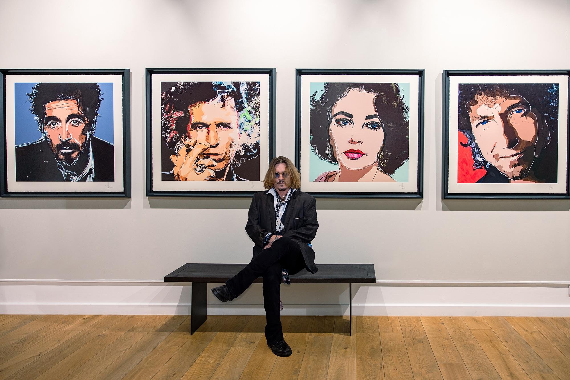 Коллекция портретов. Джонни Депп картины за 3 млн долларов. Коллекция картин Джонни Депп. Самые продаваемые художники. Картины дебютные Джонни Депп.
