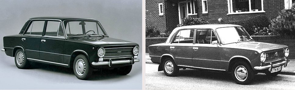 Ваз 2101 и фиат 124 отличия