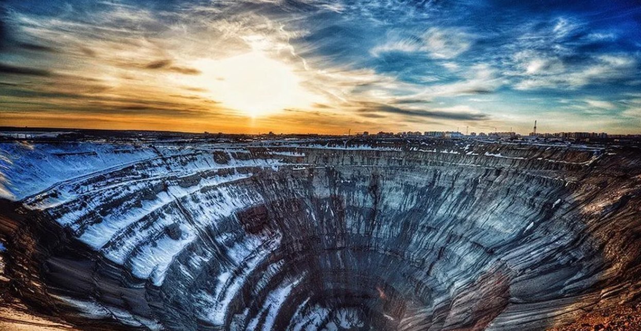 Шахта в якутии алмазная фото