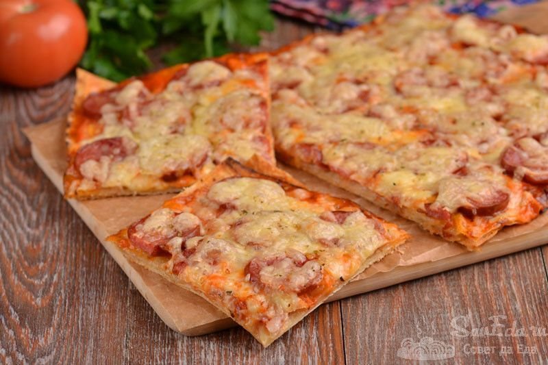 Пицца рецепт пошагово с фото в духовке быстрая