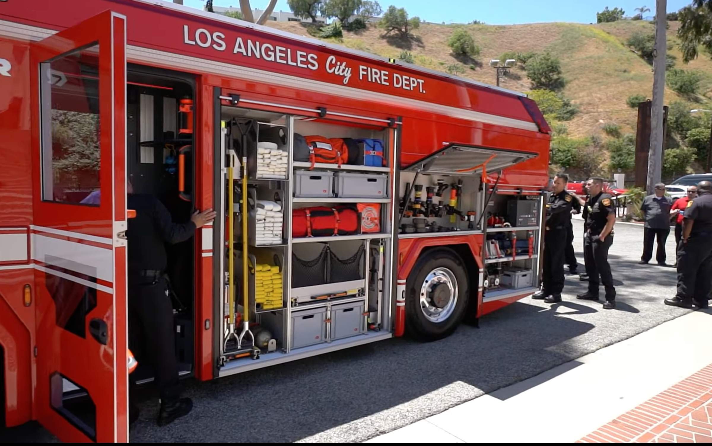 rosenbauer electric fire truck