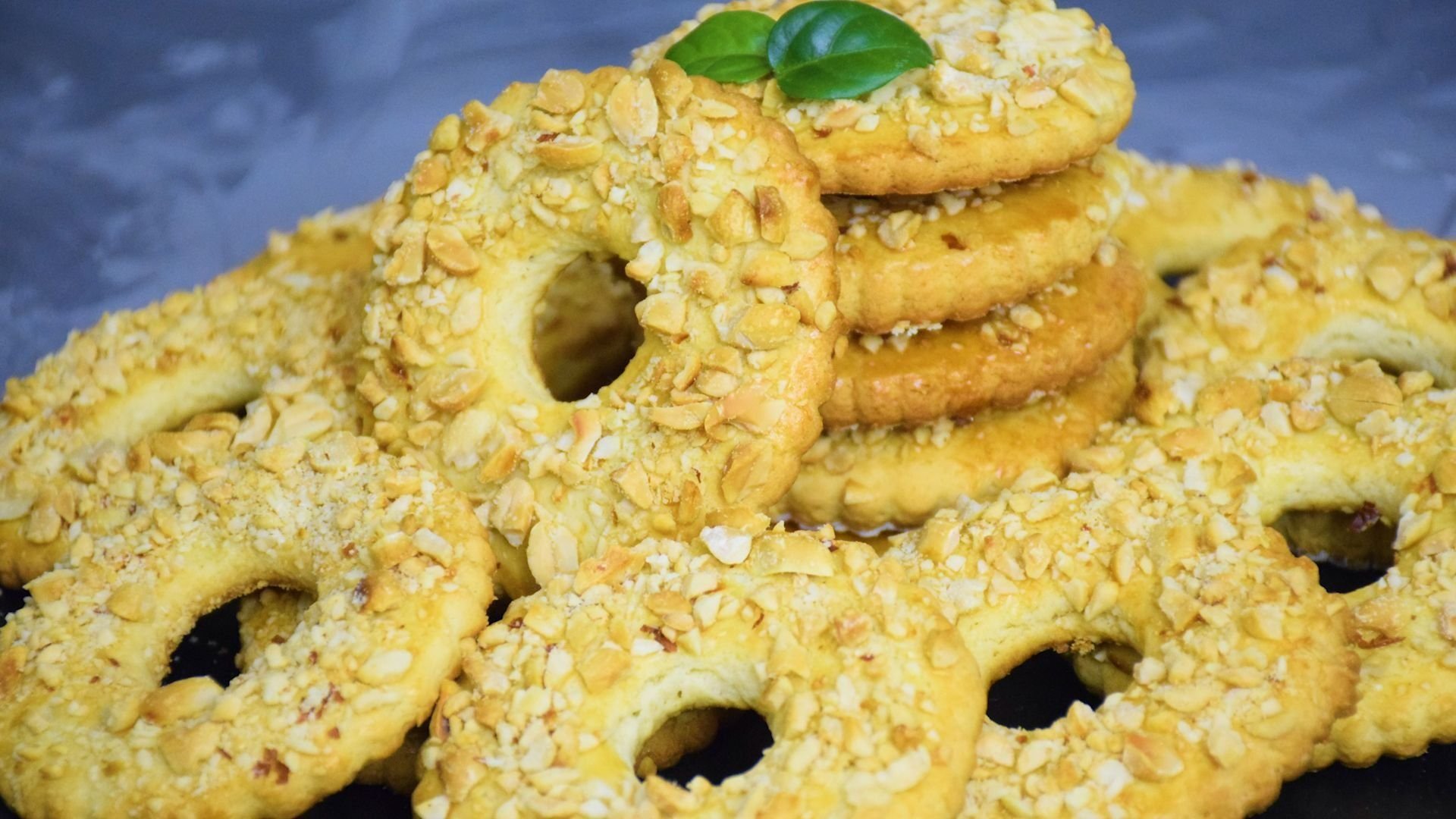 Песочные кольца с арахисом
