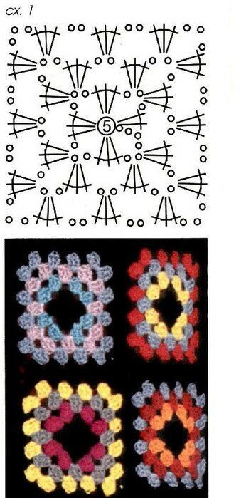 Бабушкин квадрат схема разноцветные. Кофта Бабушкин квадрат крючком схемы. Кофта Бабушкин квадрат схема. Узоры крючком на основе бабушкиного квадрата. Бабушкин квадрат безотрывное вязание.