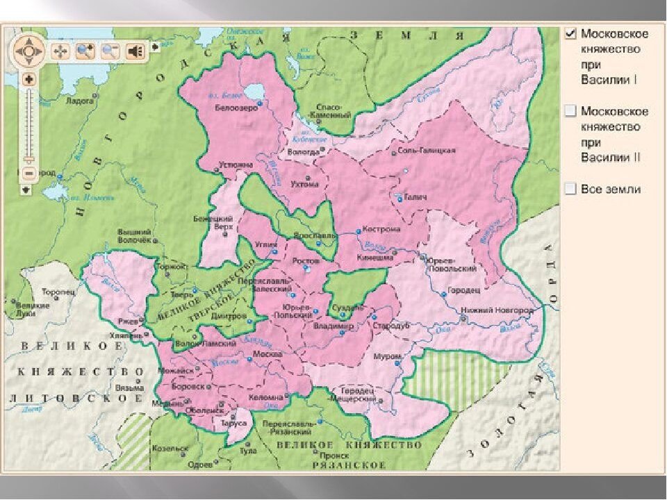 Тест московское княжество в первой половине. Карта Московское княжество при Василии II. Московское княжество при Василии 2 карта. Московское княжество при Василие 1 карта.