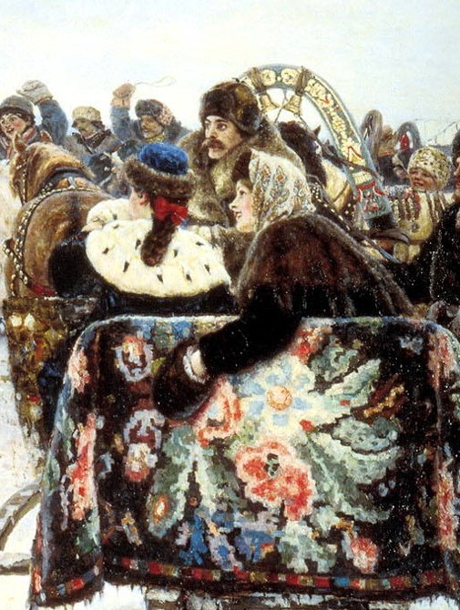 Картина в и сурикова взятие снежного городка
